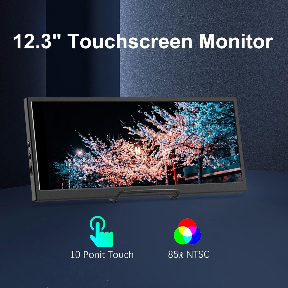 12.3 inch IPS 120Hz Portable Screen with with RGB & Fast Transfer