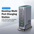 660W 8-Port Hochleistungs PD+QC3.0 GaN Tisch-Ladestation