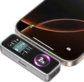 SSD portátil magnético para iPhone con pantalla LCD y ventilador de refrigeración integrado