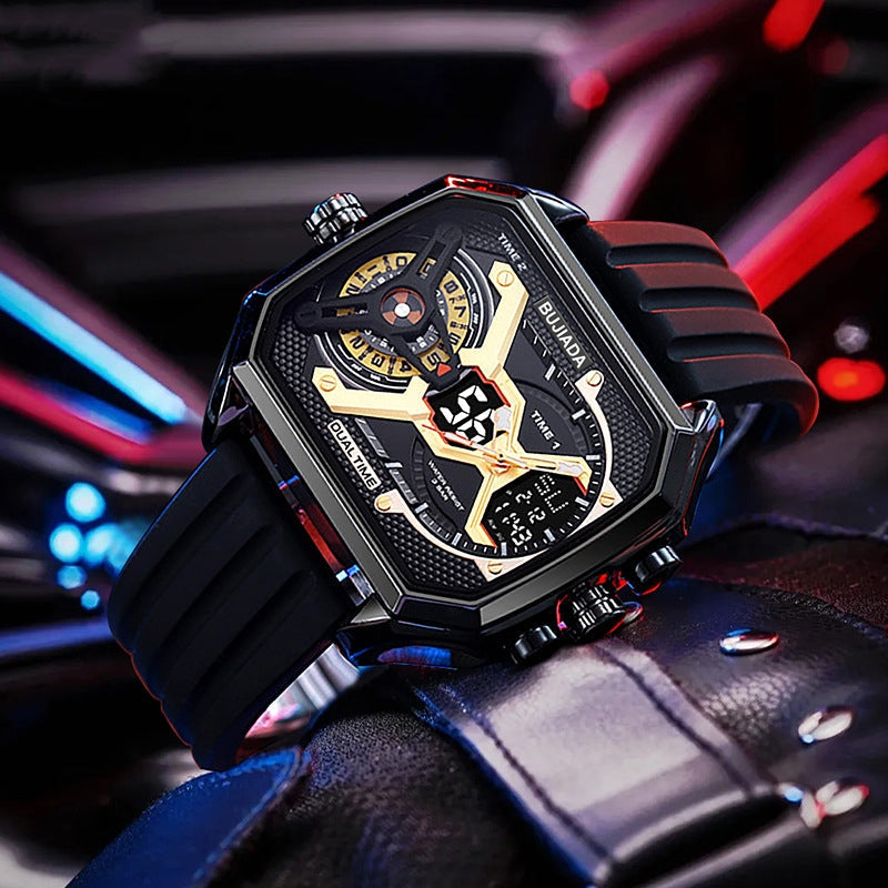 Reloj único de doble movimiento