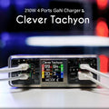 Clever:210W GAN-Schnellladegerät für Laptops mit Display