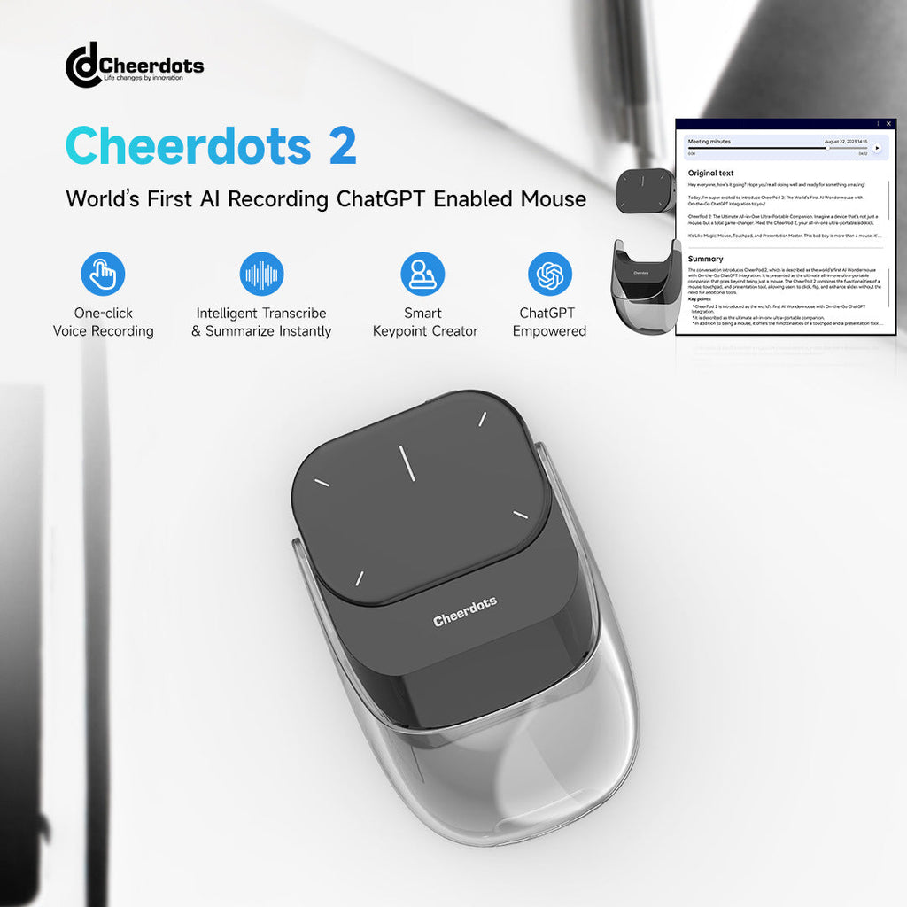 Cheerdots2: Revolutionäre, KI-gestützte Smart-Mouse von ChatGPT