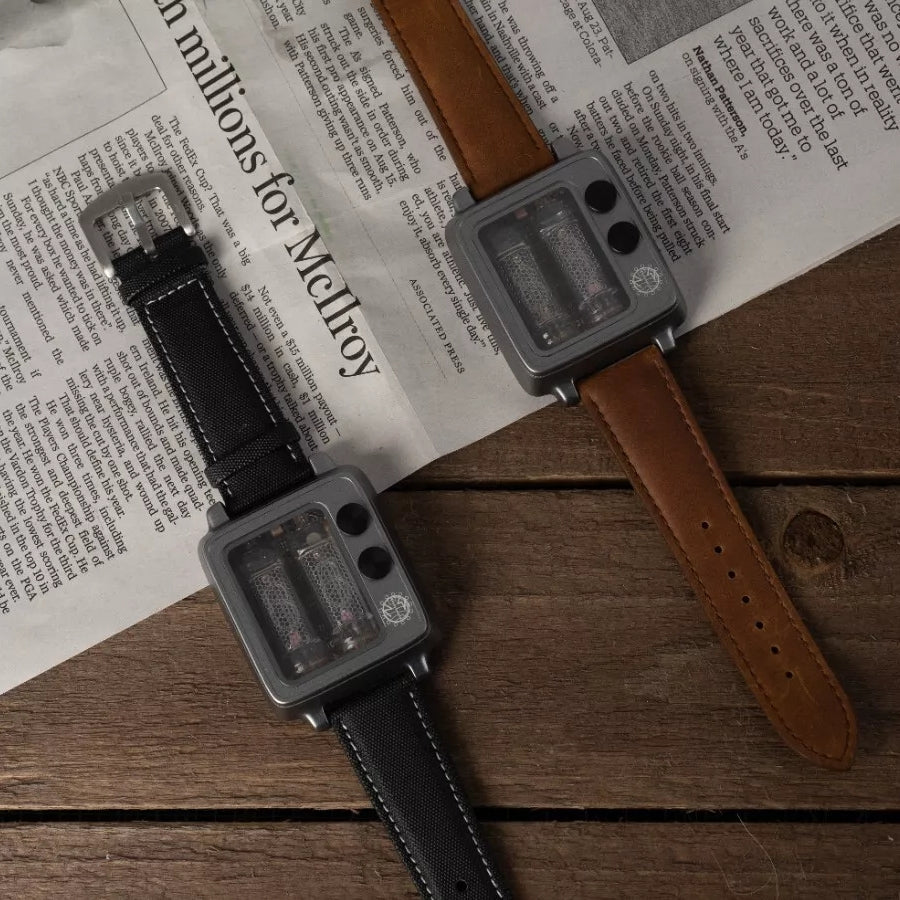 La elegancia atemporal se une a la tecnología retro: el reloj BTF Nixie