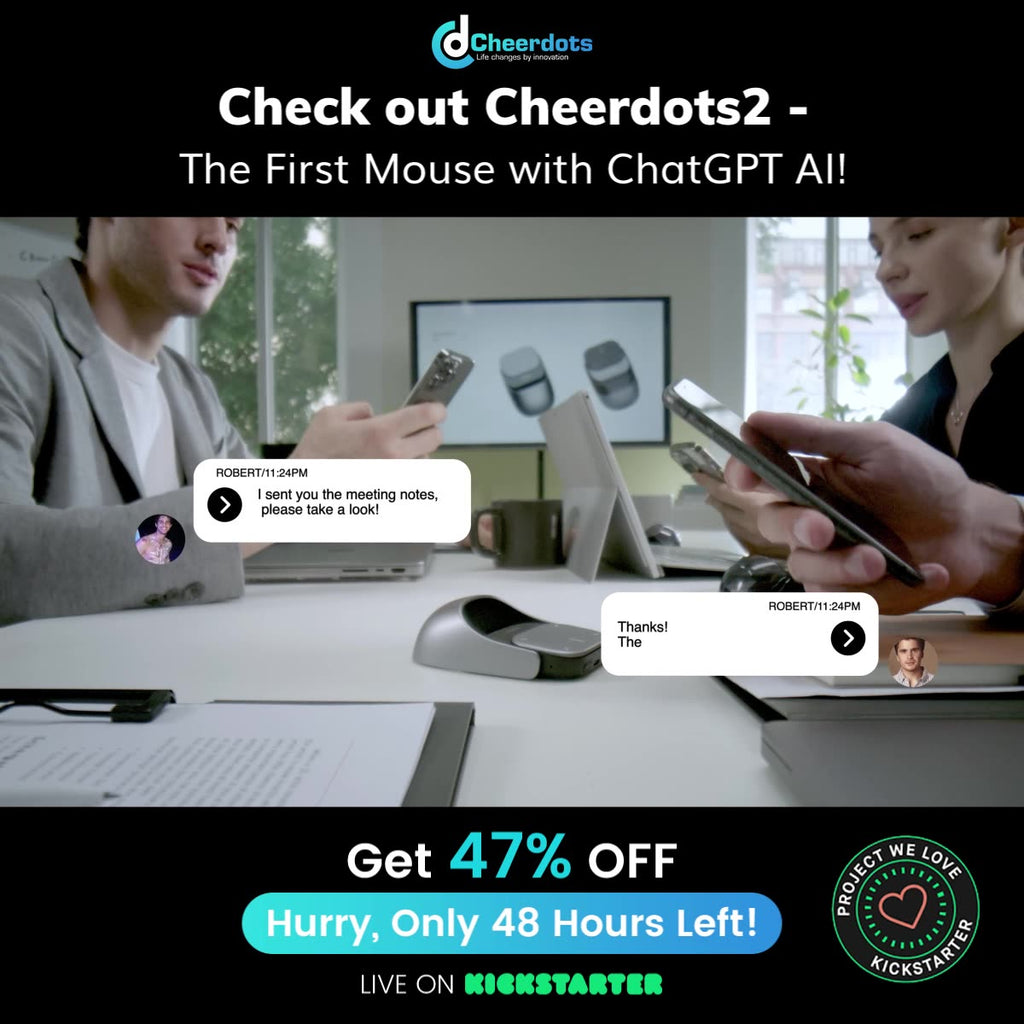 Cheerdots2: Revolutionäre, KI-gestützte Smart-Mouse von ChatGPT