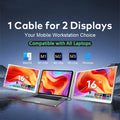 Triple Portable Monitor by One Cable For All Laptops