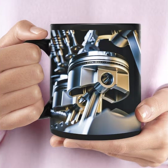 Mechanic Engine Mug, Espresso Cups Coffee Mug, Mechanical Engine Cool Coffee Mugs Desk Decor,