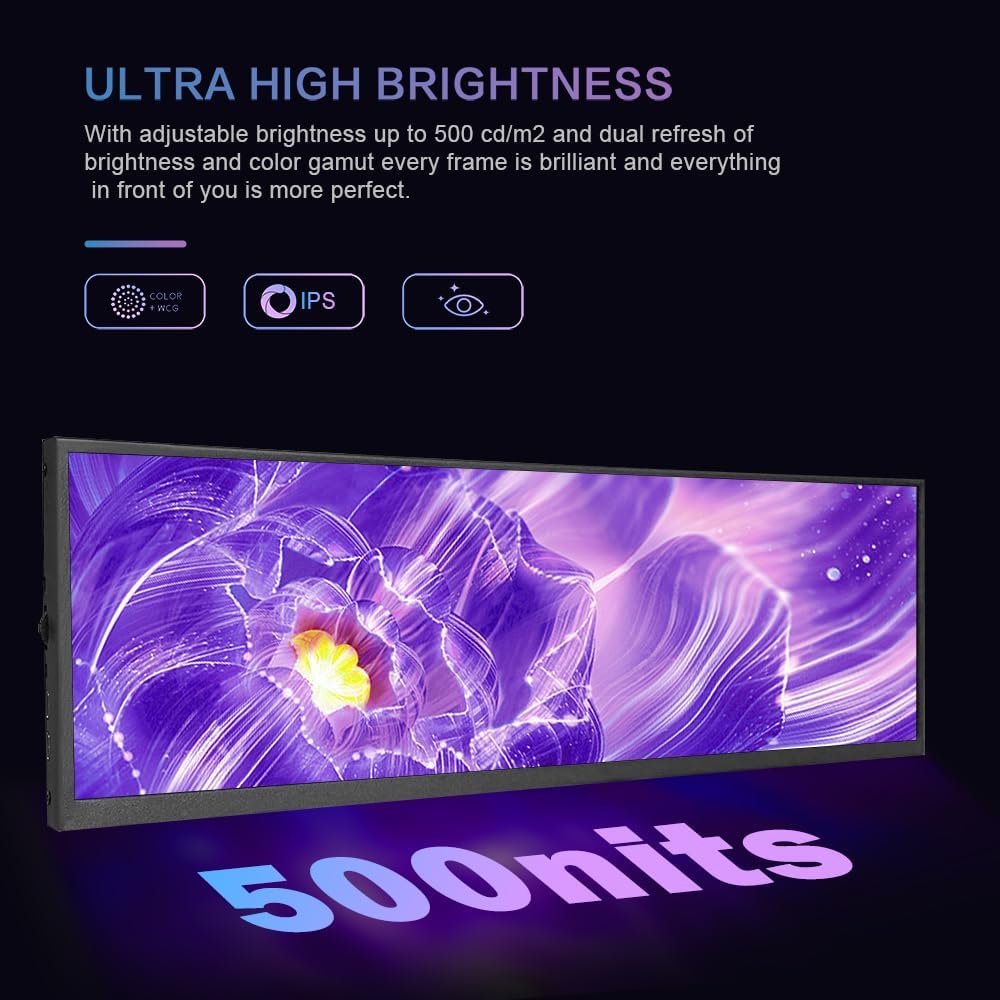12.3 inch IPS 120Hz Portable Screen with with RGB & Fast Transfer