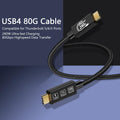 Cable USB-C TB5 de 80 Gbps, 240 W y 16K UHD