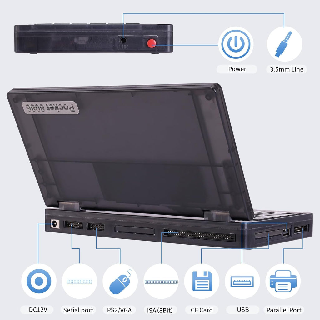 Pocket8086 PC-XT Laptop-Computer (6,0 Zoll)