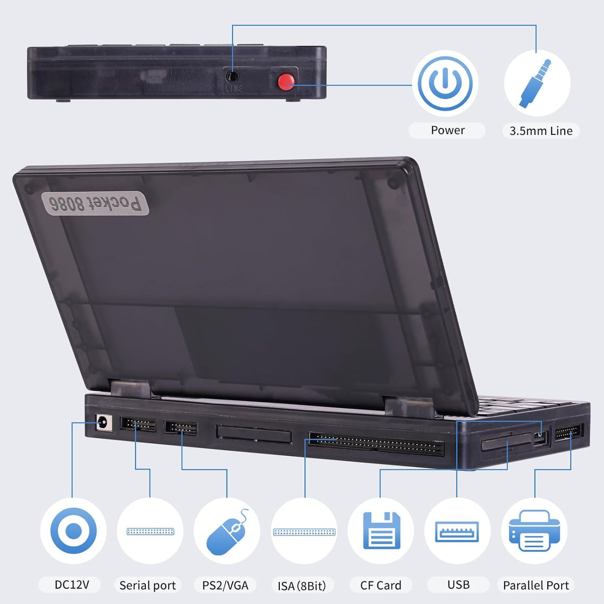 Pocket8086 PC-XT Laptop Computer(6.0 inch)