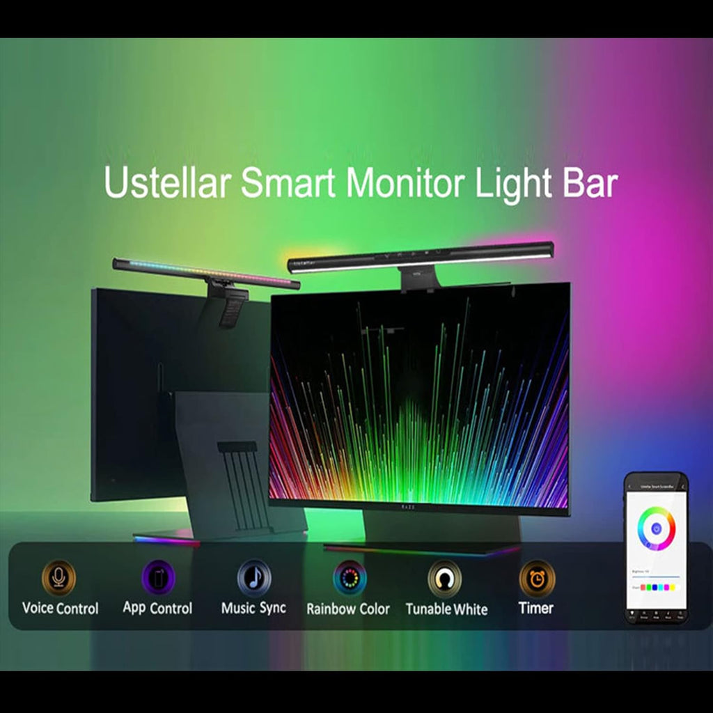 Intelligentes RGB-Bildschirmlicht mit Sprachsteuerung