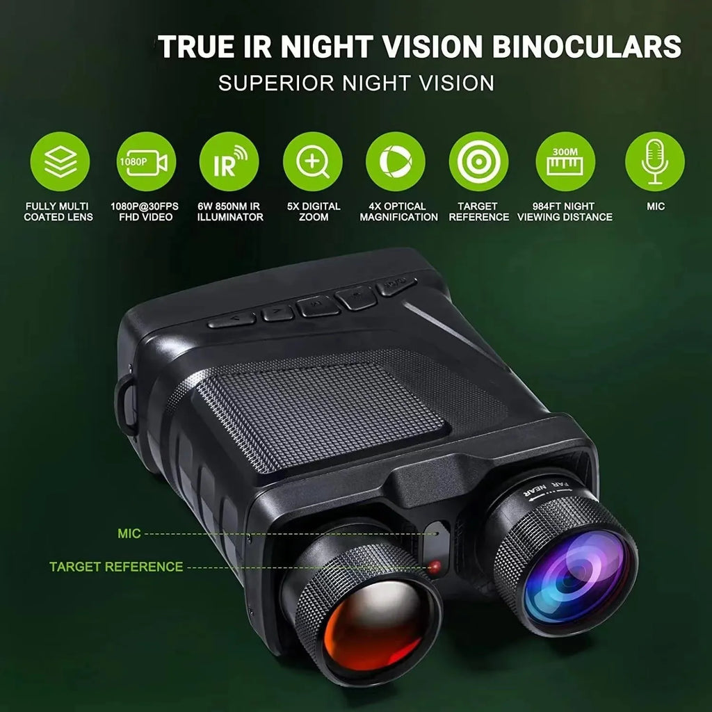 Vea la Noche a Todo Color con Zoom Digital HD 5X de Visión True 4K