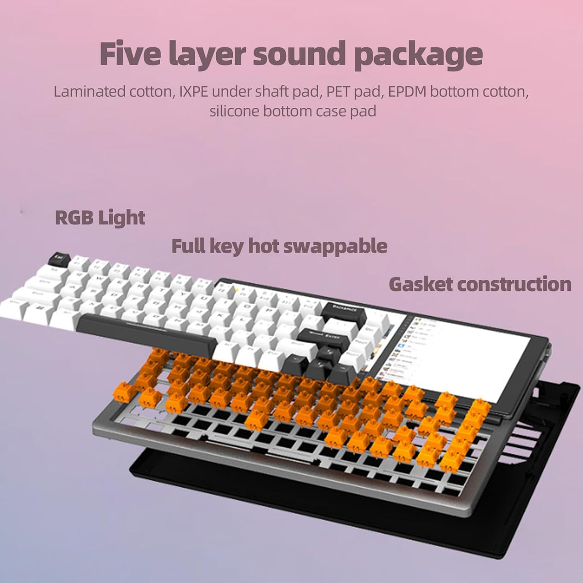 All-in-one Smart Touch Screen Mechanical Keyboard