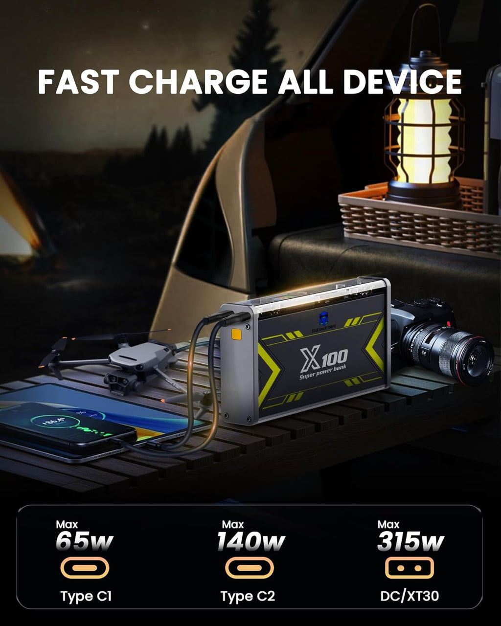 Edge: Super 520W PowerBank mit Leistungsanzeige