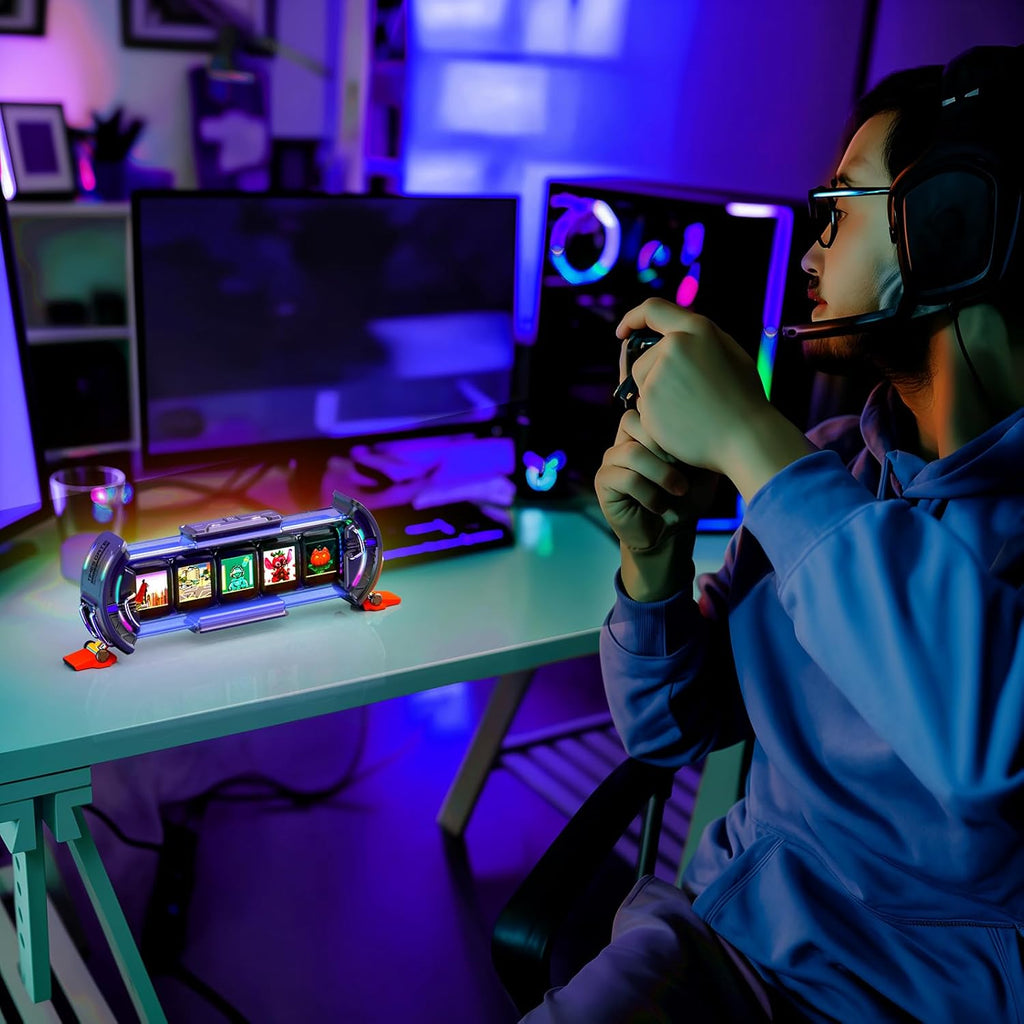 Divoom Times Gate – Cyberpunk-Gaming-Setup-Digitaluhr