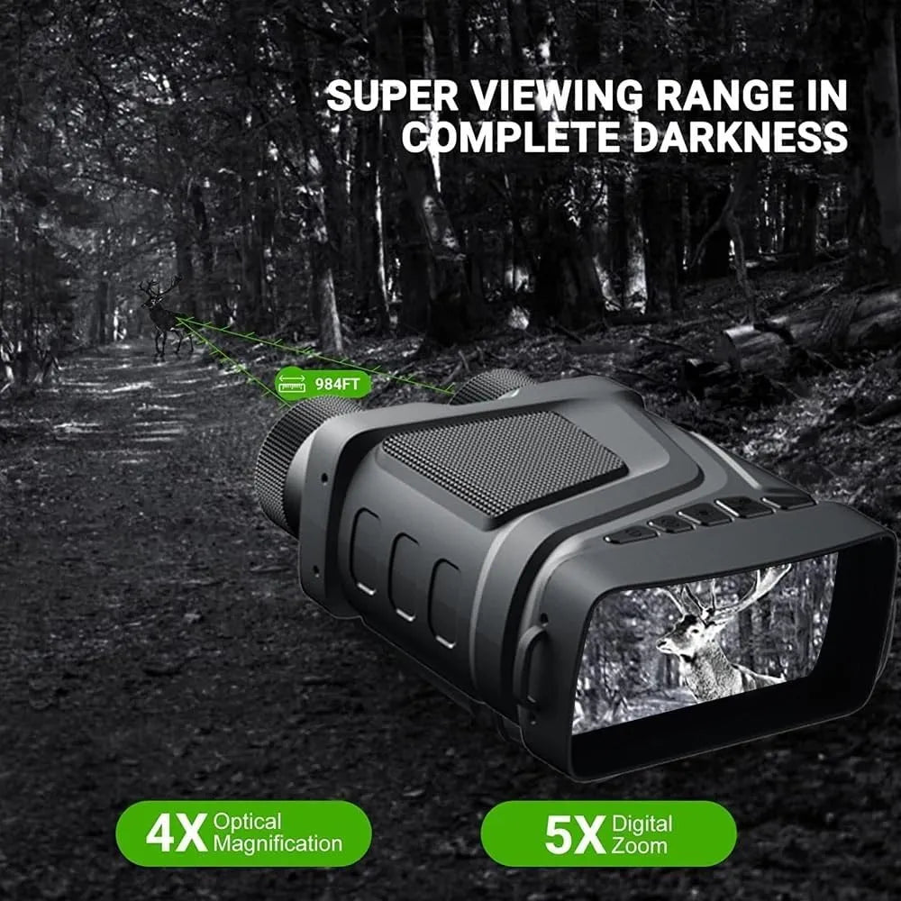 See the Full Colour Night with HD 5X Digital Zoom of True 4K Vision