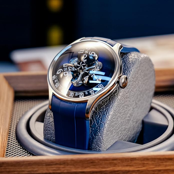 3D-rotierende mechanische Uhr mit Automatikstundenanzeige