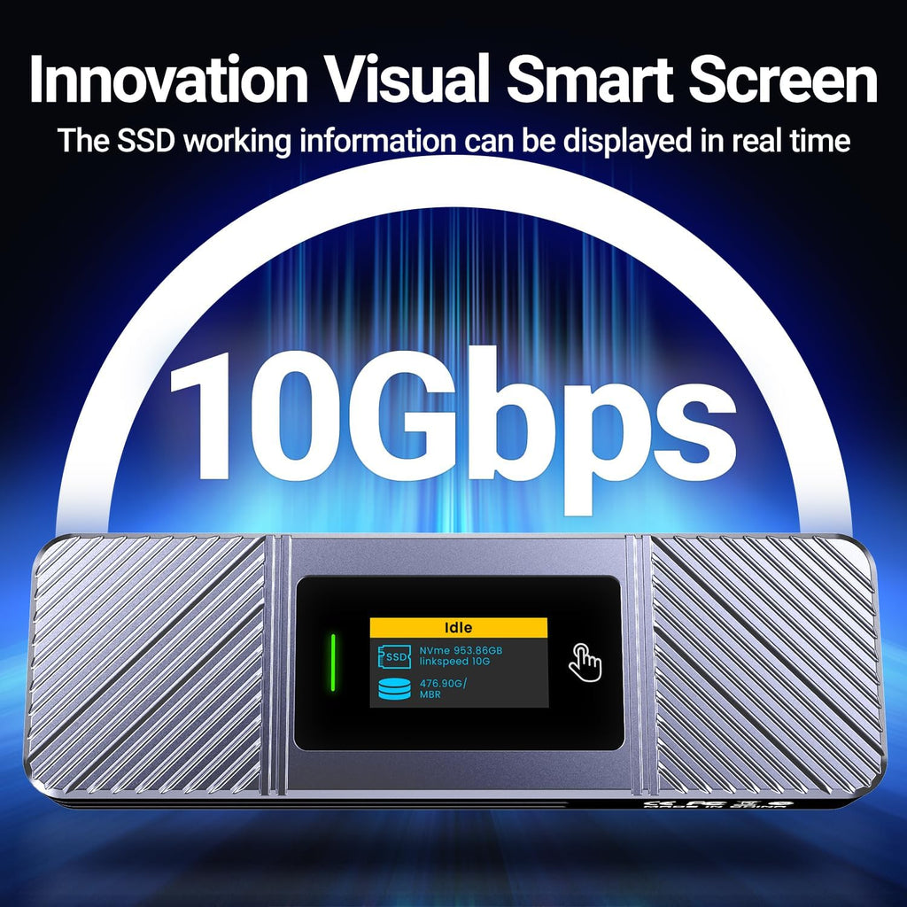 JEYI Visual Smart M.2-Gehäuse mit Touchscreen und RGB