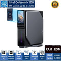 Mini PC S1 con pantalla LCD/LAN dual e HDMI, SSD (N100 de 12.ª generación)