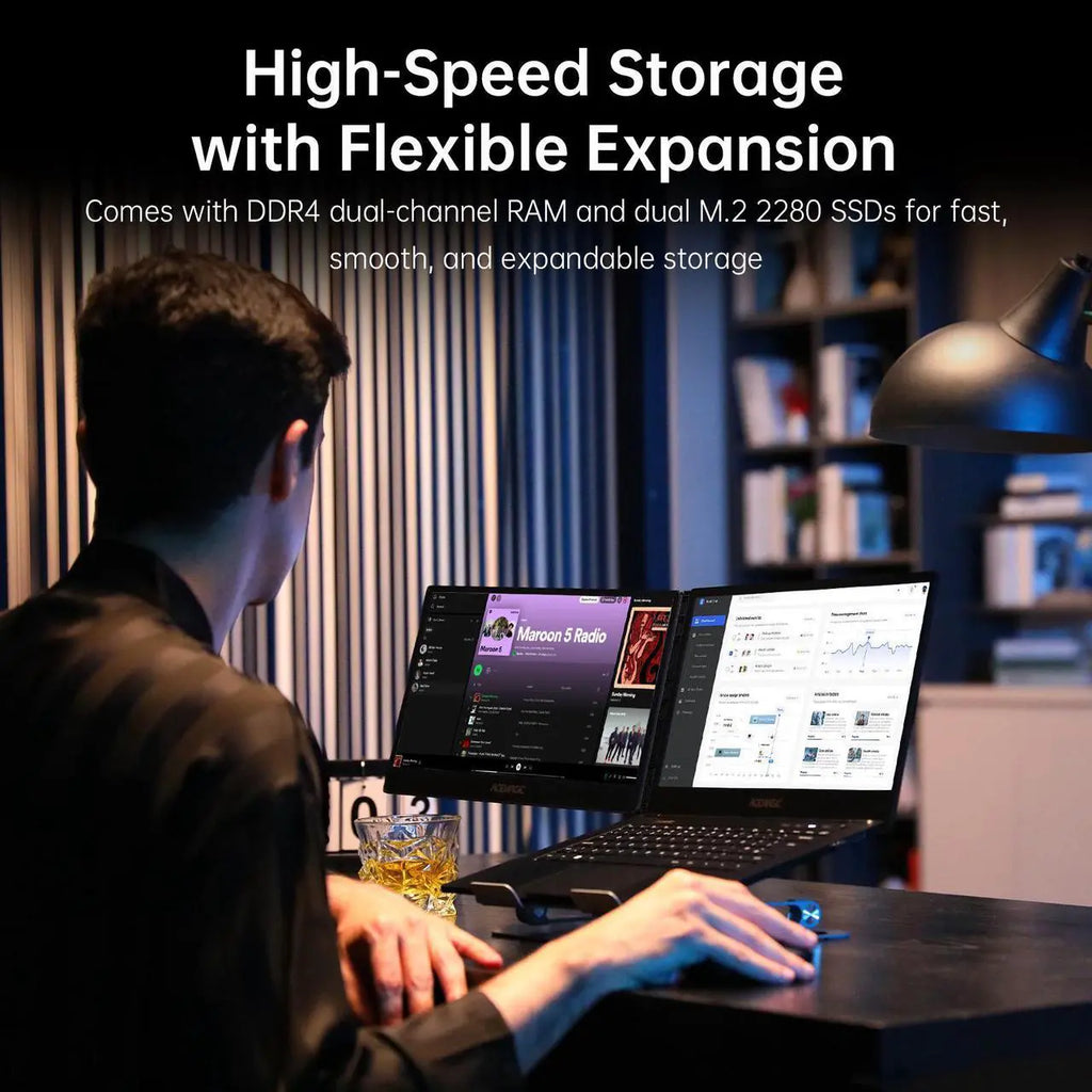 ACEMAGIC Dual-Screen 360° Horizontal-Laptop mit Intel Core i7-1255U