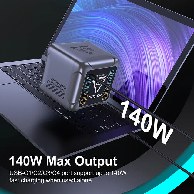 1200W 10 Ports GaN USB Type C Charger