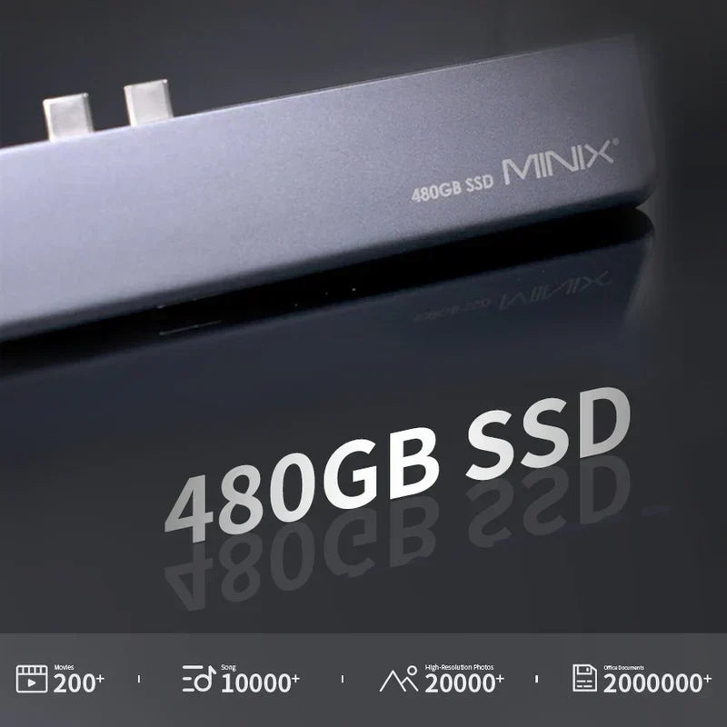 MINIX: USB-C Multiport SSD Storage Hub for MacBook Air/Pro