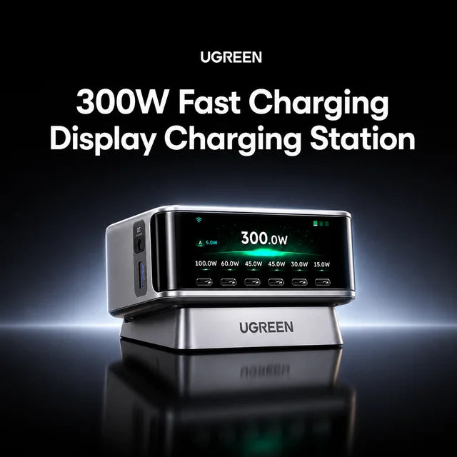 UGREEN Nexode Pro 300W Charging Station with Smart Display