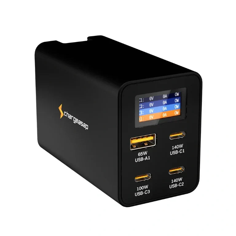 280W Zeus USB-C GaN Wattage Dsiplay Charger