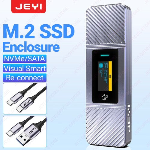 JEYI Visual Smart M.2-Gehäuse mit Touchscreen und RGB